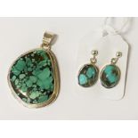 STERLING SILVER ARIZON TURQUOISE