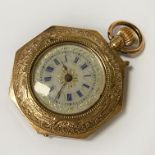 14CT ENAMELLED VICTORIAN POCKETWATCH 23.7 GRAMS APPROX