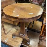 ROSEWOOD PEDESTAL TABLE - A/F