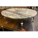 CIRCULAR MARBLE COFFEE TABLE