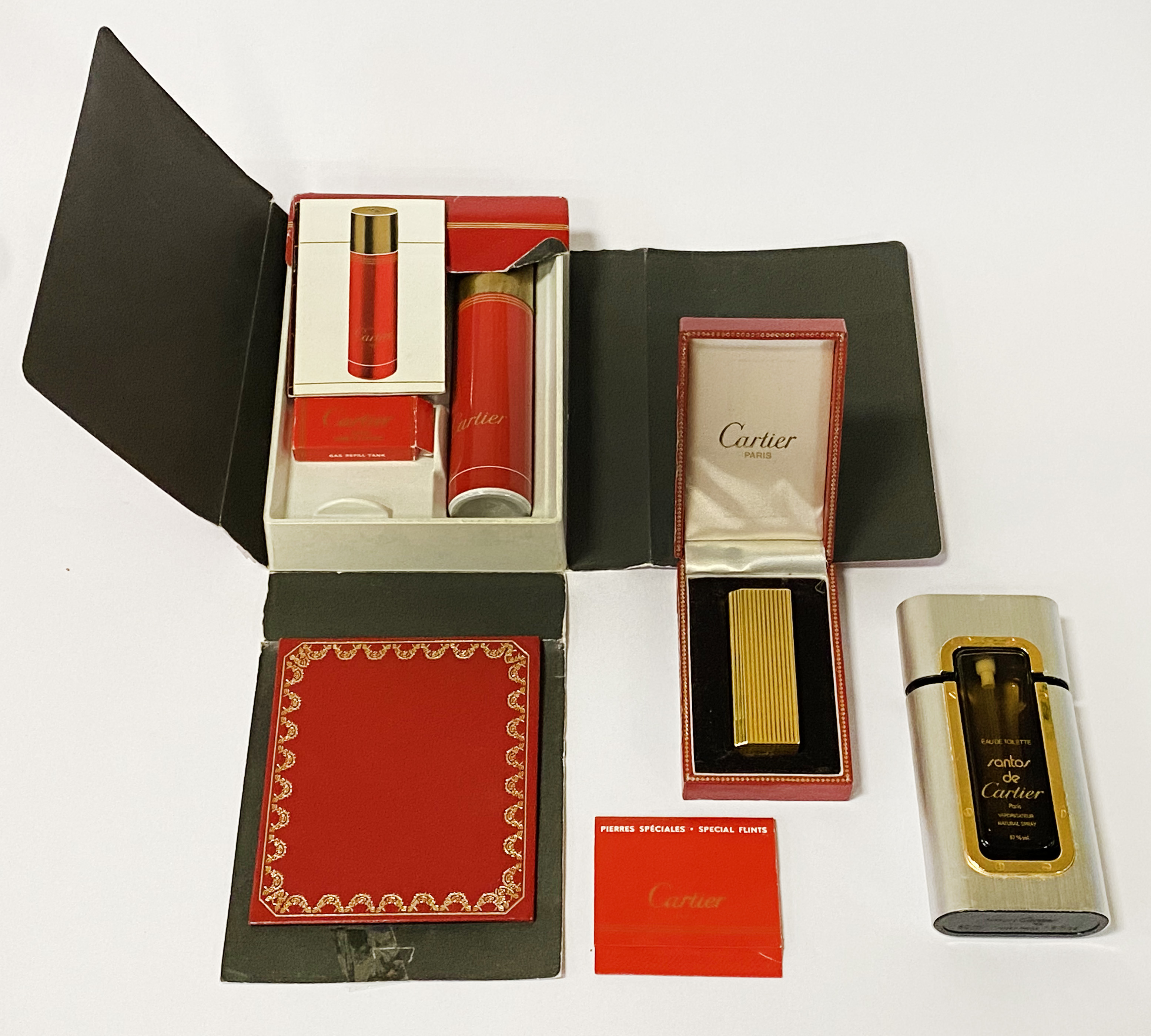 CARTIER BOXED LIGHTER & OTHER ITEMS