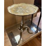 PAPIER MACHE TRIPOD TABLE