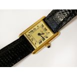 MUST DE CARTIER LADIES GILT 925 SILVER WRISTWATCH