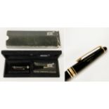 MONT BLANC PEN WITH BOX NAME INSCRIBED ''LLOYD THOMPSON''