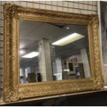 LARGE MIRROR WITH ORNATE PLASTER FRAME 120CMS (H) X 97CMS (W) APPROX