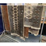 THREE HAND KNOTTED RUGS