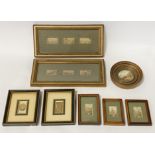 SELECTION OF VARIOUS MINIATURE FRAMED PRINTS