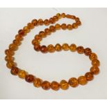 BALTIC AMBER BEADED NECKLACE