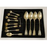 GEORGIAN / VICTORIAN HM SILVER SPOONS 15OZ APPROX