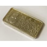 RICHARD 3RD SILVER INGOT ''BATTLE OF BOSWORTH'' 2OZS APPROX