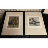 BILLY CHILDISH ''MAN IN THE MOUTH OF A CAVE'' EXHIBITION PRINTS 'SKULLS' AND 'JULIE SWIMMING' - 30 X