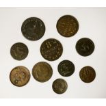 SMALL OF COLLECTION OF 18TH/19TH CENTURY COINS - MOSTLY ISLE OF MAN