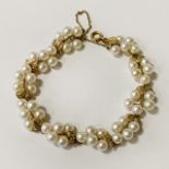 14CT GOLD SOUTHSEA PEARL BRACELET