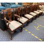 SET OF 6 MAHOGANY CHAIRS