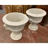 2 CUPID URN PLANTERS