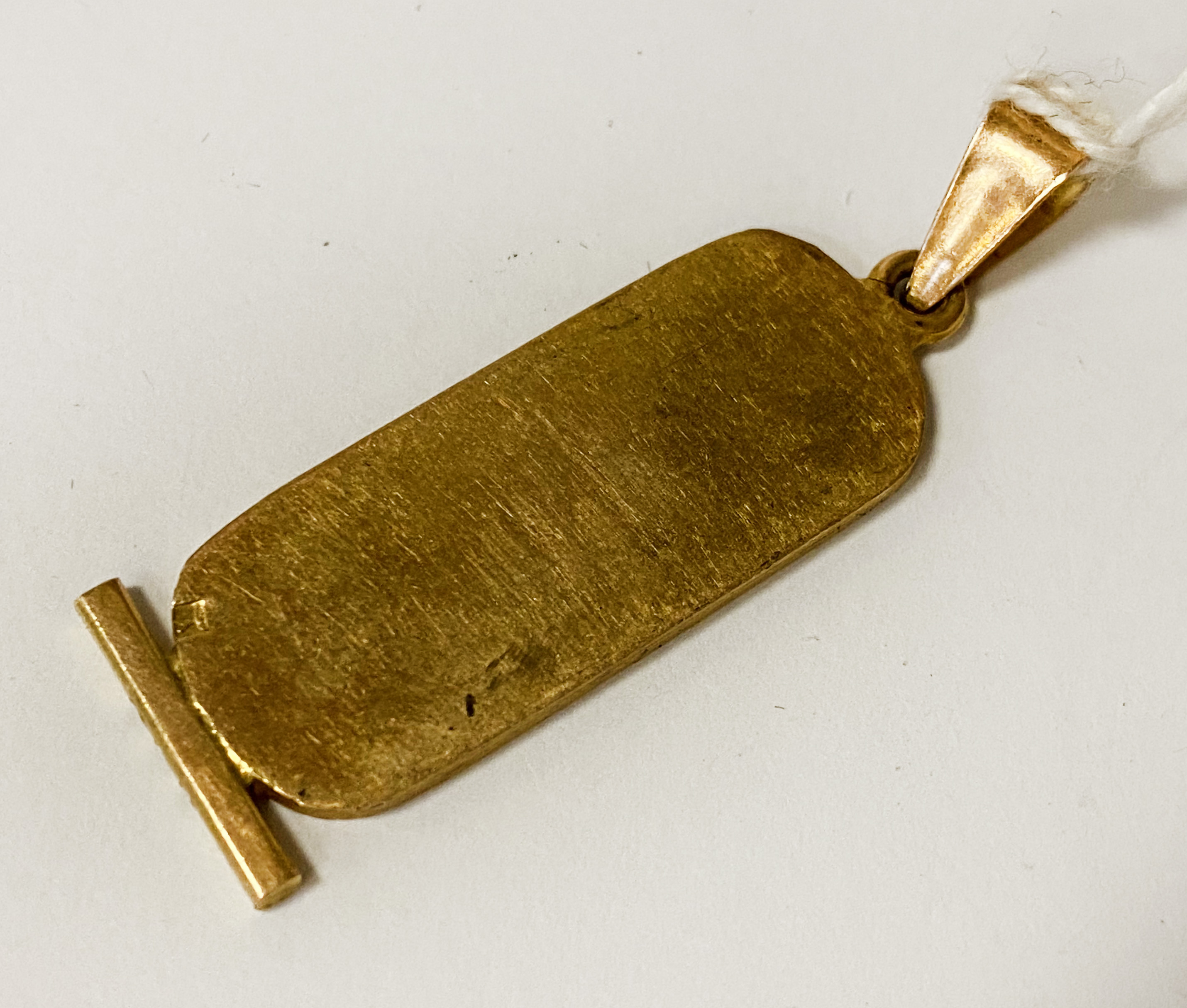 EGYPTIAN GOLD INGOT / PENDANT 4 GRAMS APPROX - Image 2 of 2