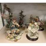 COLLECTION OF CAPO DI MONTE FIGURES