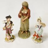 2 MEISSEN FIGURES, 1 OTHER BY ROBINSON LEAD BETTER 1890 - A/F