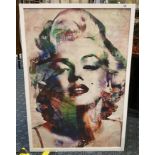 MARILYN MONROE FRAMED PRINT 80CMS X 120CMS