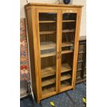 OAK GLASS FROSTED CABINET