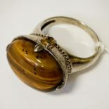 TIGERS EYE RING SIZE Q