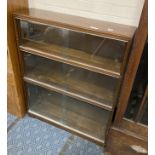 MID CENTURY TRIPLE BOOKCASE (GLAZED) BY MINTY