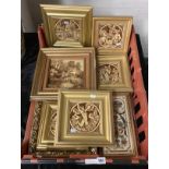 QTY. OF MINTON TILES - 8 PCS