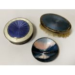 3 SILVER & ENAMELLED ITEMS