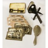 VICTORIAN VIEFINDERS, SLIDES & INTERESTING ITEMS TO INCLUDE SOME SILVER