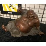 LARGE BRONZE BUDDHA 36CMS (H) APPROX