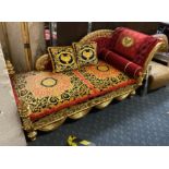 GILT CHAISE LONGUE