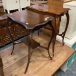 2 MAHOGANY OCCASIONAL TABLES