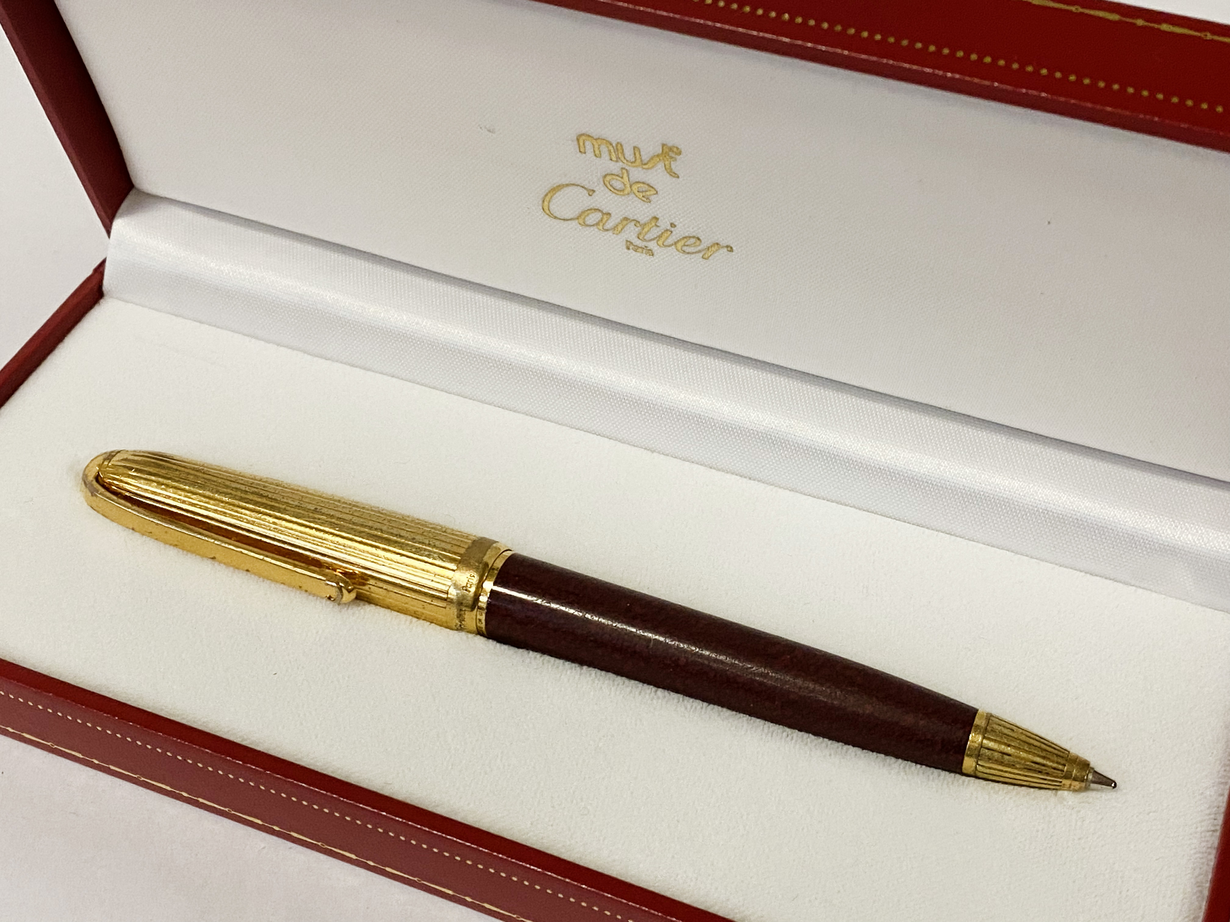 MUST DE CARTIER STYLOS PEN WITH BOX & CERTIFICATE - Image 2 of 2