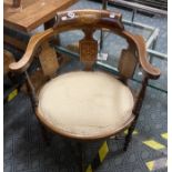 INLAID CORNER CHAIR