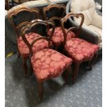 4 VICTORIAN ROSEWOOD CHAIRS