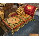 GILT CHAISE LONGUE