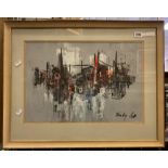 ABSTRACT PICTURE BY OHALEY 32CMS (H) X 47CMS (W) APPROX