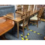 DINING TABLE & SIX CHAIRS