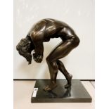 BRONZE MALE NUDE 42CMS (H) APPROX