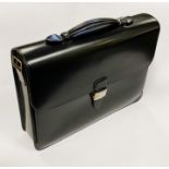 DUNHILL LEATHER BRIEFCASE & DUST COVER