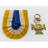 NETHERLANDS MILITARY OFFICERS 2O YEAR-LONG SERVICE CROSS BY VAN VIELIK - DEN HAAG