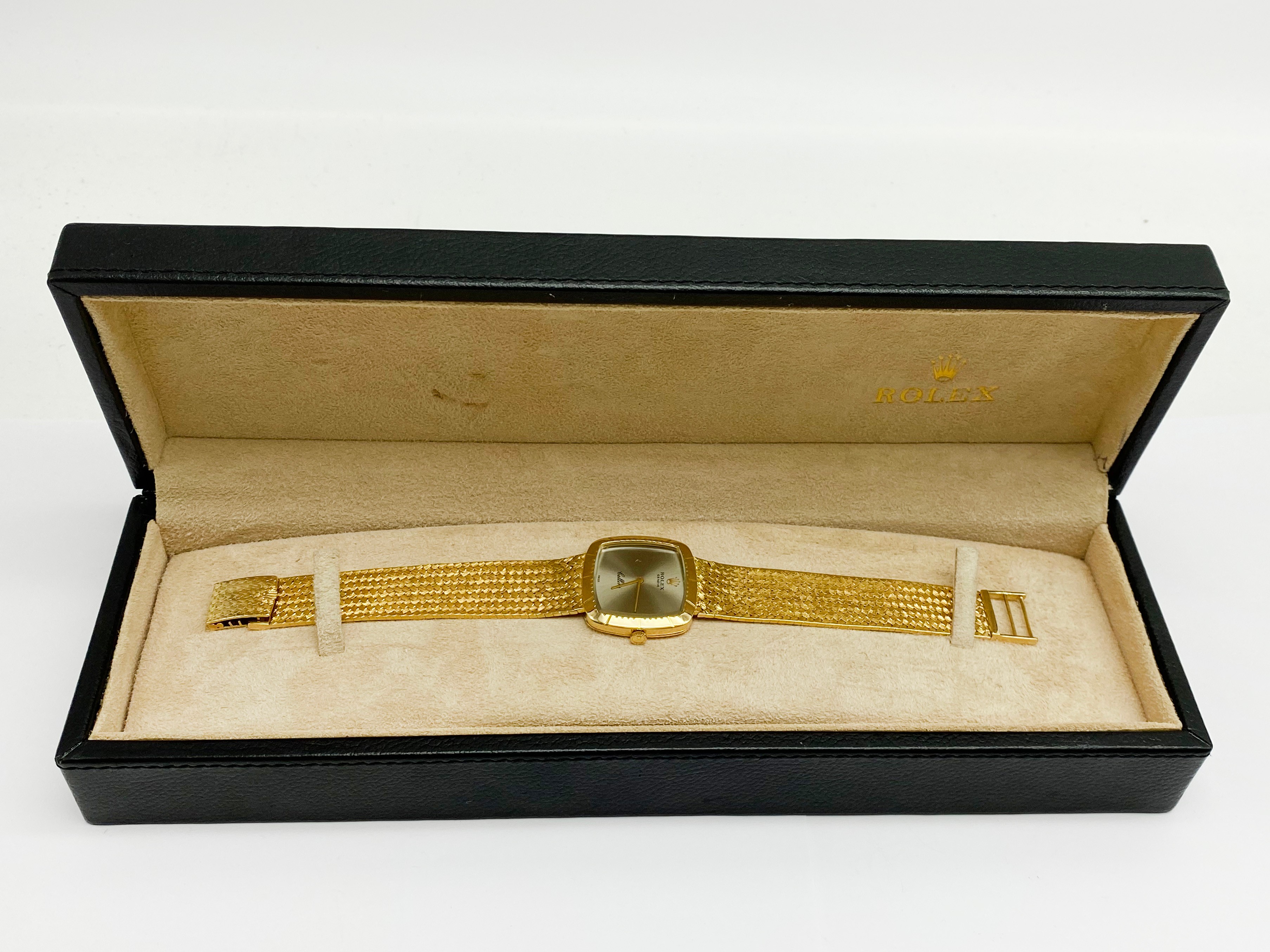 18 CARAT GOLD GENTS ROLEX CELLINI WATCH EXCELLENT CONDITION WORKING ORDER - Image 3 of 6
