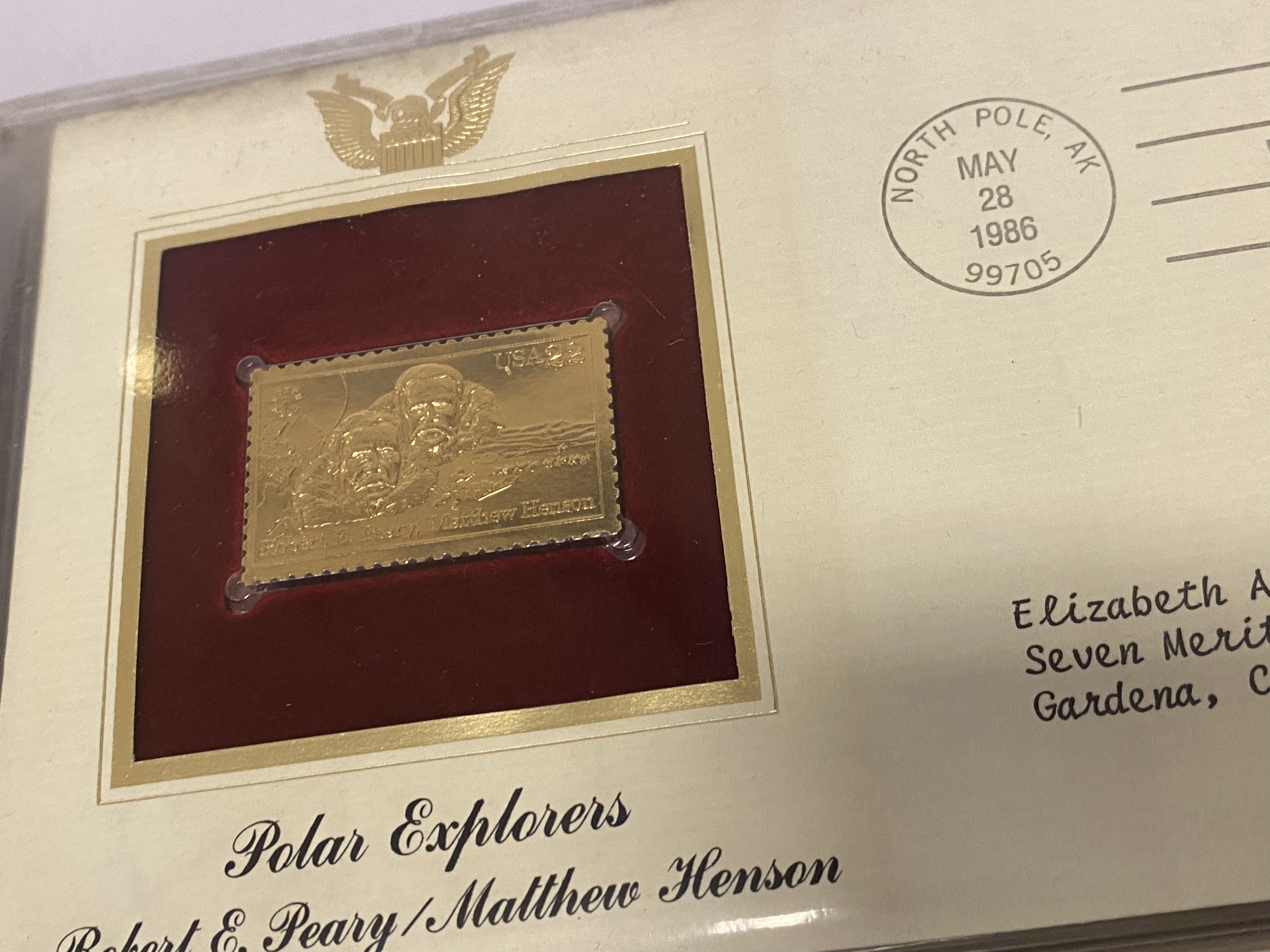 GOLDEN REPLICAS OF UNITED STATES STAMPS - PROOF REPLICAS ON 22CT GOLD PLATED - 42 ISSUES - Image 8 of 8