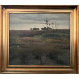 Thorvald Larsen (1881-1947) Danish. Oil on canvas. “A Danish Landscape”. Signed