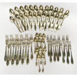 ONE HUNDRED OUNCES OF 800 SILVER CUTLERY(MATCHING PATTERN)