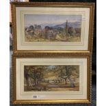 TWO SIGNED CONRAD H.R CORELLI WATERCOLOURS