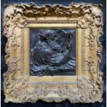 GILT FRAMED RELIEF OF LEONARDO DA VINCI