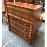 MAHOGANY CHEST OF DRAWERS