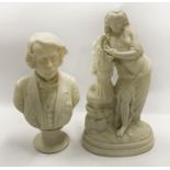 PARIAN FIGURE GIRL & WHEATSHEAF & DISRAELI