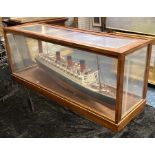 SCALE MODEL OF THE QUEEN MARY 110CMS (L) - IN GOOD CONDITION